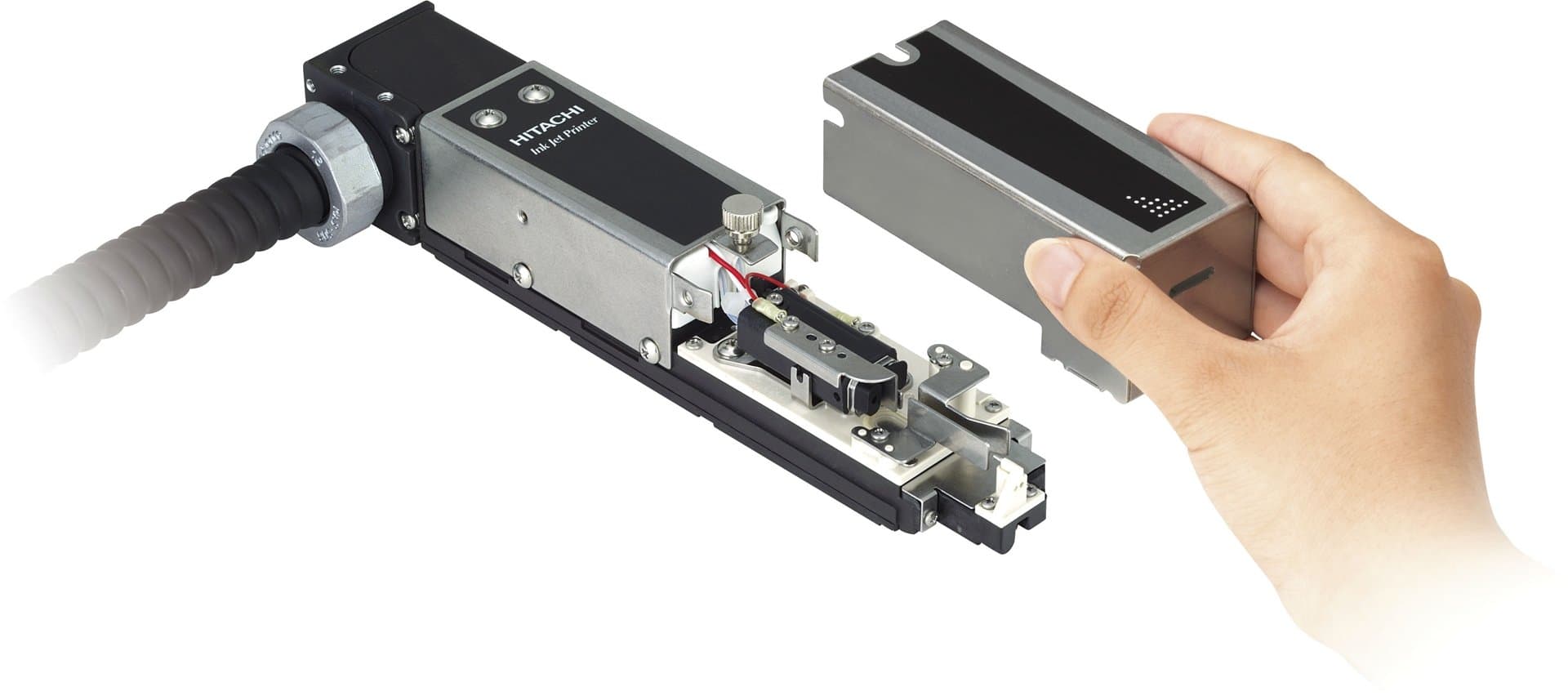 Getto di inchiostro continuo CIJ Hitachi Serie UX_Testa 90 gradi