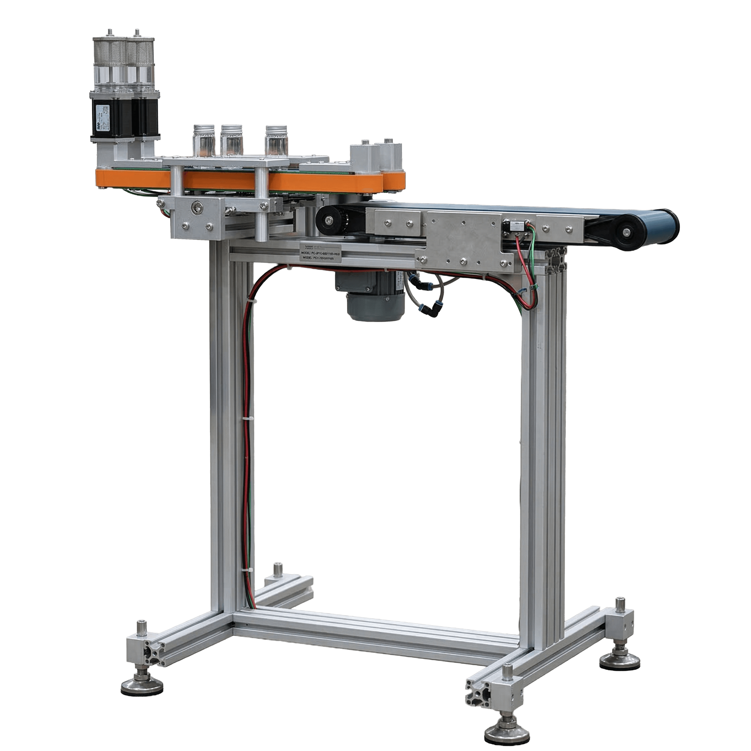 Nastro trasportatore_marcatura dal basso_marking products